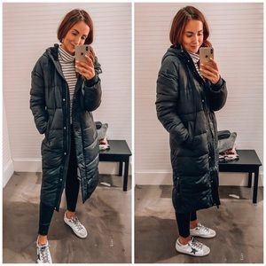abercrombie long puffer
